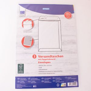 Vesandtaschen mit Papprückwand DIN-B4