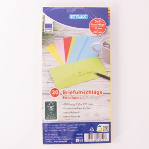 Briefumschläge DIN-lang bunt