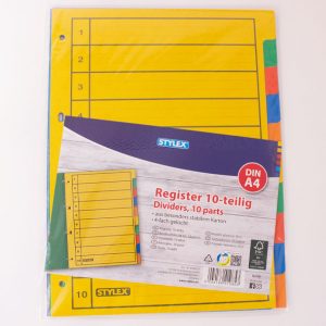 Register DIN-A4 10-teilig