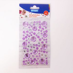 Acrylsticker - Diamant Lila