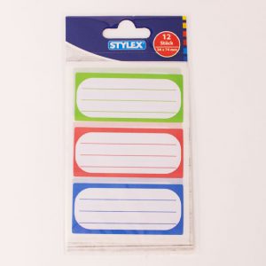 Etiketten 12 Stück 34 x 74 mm