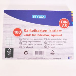 Karteikarten kariert