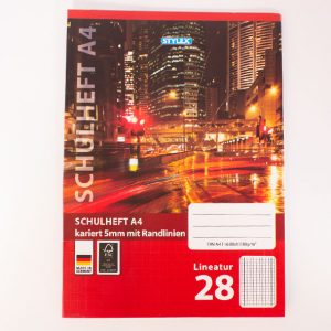 Schulheft DIN-A4 kariert